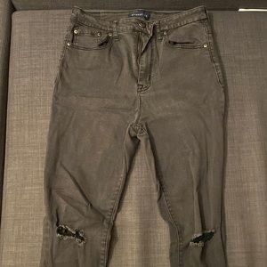 Women’s 10 Aeropostale “The Norma Jean”, washed black distressed